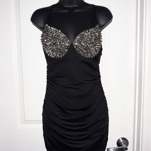 Spikes bra dress